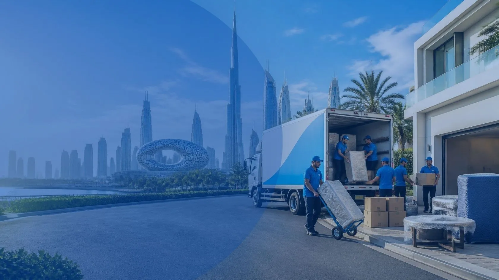 Professional Movers in DubaiLoading household furniture